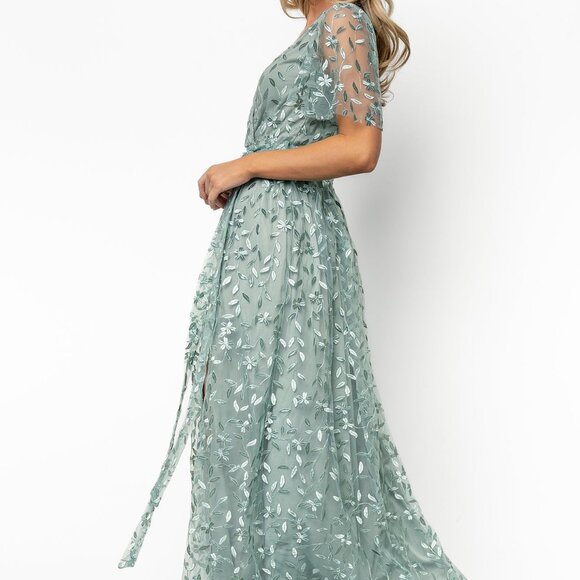 Baltic Born Marseille Embossed Maxi Dress | Eucalyptus Size 3XL3XL - Picture 5 of 7